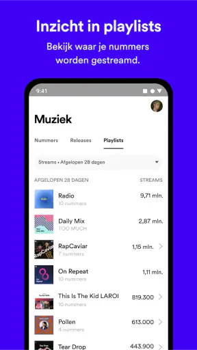 Spotify for Artists screenshot
