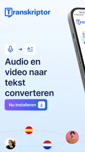 Spraak naar Tekst Transcribeer screenshot