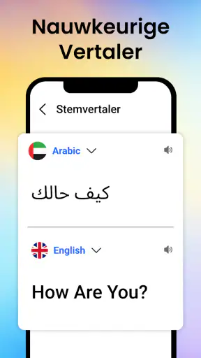 Stemvertaler alle talen screenshot