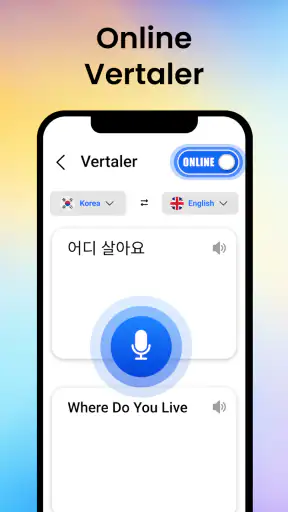 Stemvertaler alle talen screenshot