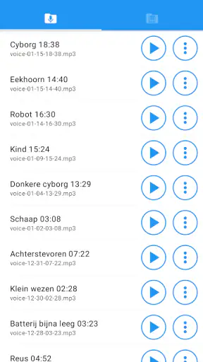 Stemvervormer met effecten screenshot