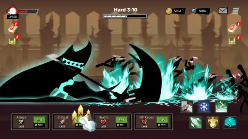 Stickman versus Beest Idle RPG screenshot