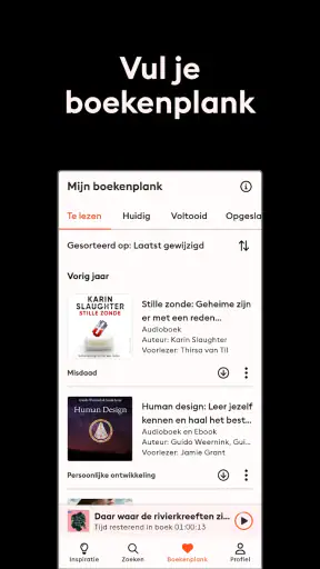 Storytel - Luisterboeken app screenshot