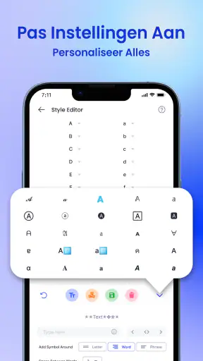 Stylist Text: Lettertypestijl screenshot