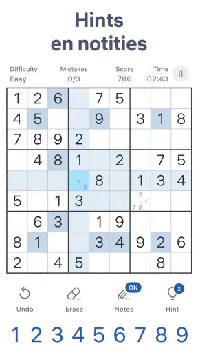 Sudoku.com - Nummerspel screenshot