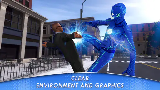 Superheld vliegende hero game screenshot
