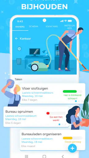 Sweepy Huishoudelijke planning screenshot