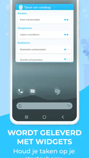 Sweepy Huishoudelijke planning screenshot
