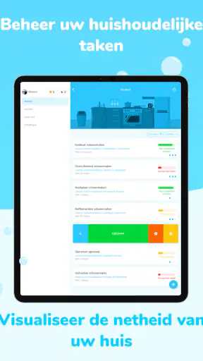 Sweepy Huishoudelijke planning screenshot