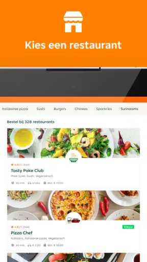 Takeaway.com screenshot