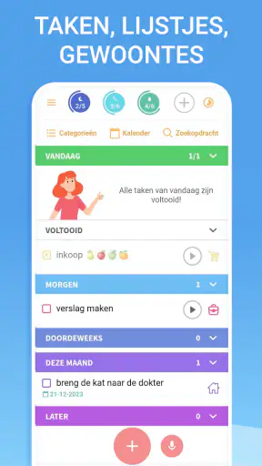Takenlijst en takenplanner screenshot