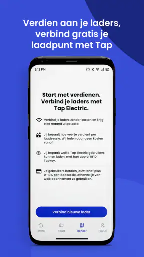 Tap Electric: Laadpaal App screenshot