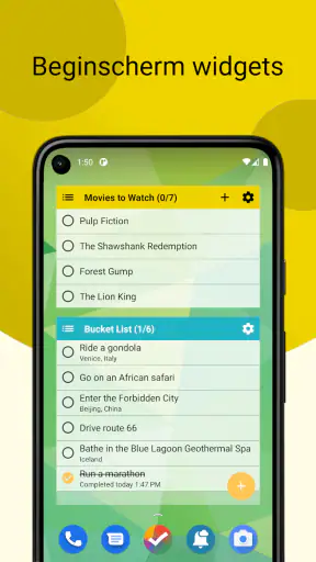 Tasks: takenlijst & taken screenshot