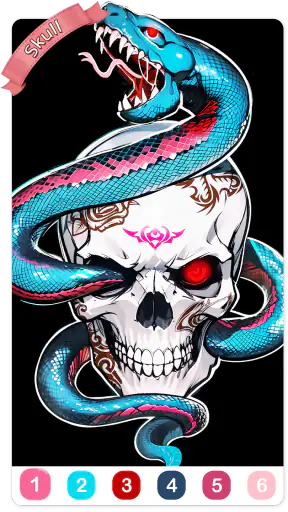 Tattoo Coloring games screenshot