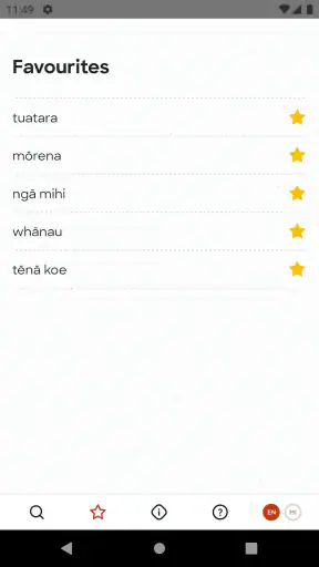 Te Aka Māori Dictionary screenshot