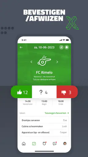 TeamPlus - Teamorganisatie screenshot