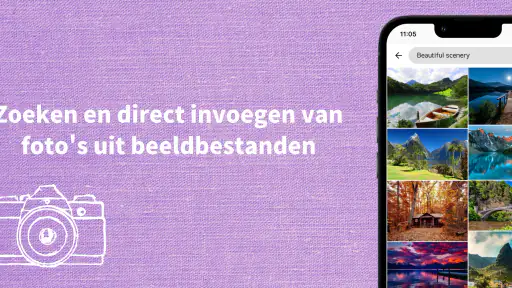 Tekst op foto toevoegen screenshot