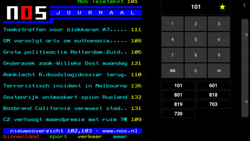 Teletekst screenshot