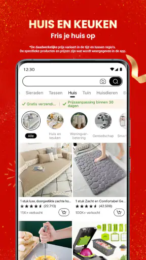 Temu:Winkel als een miljardair screenshot