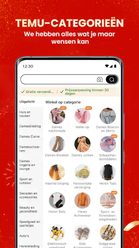 Temu:Winkel als een miljardair screenshot