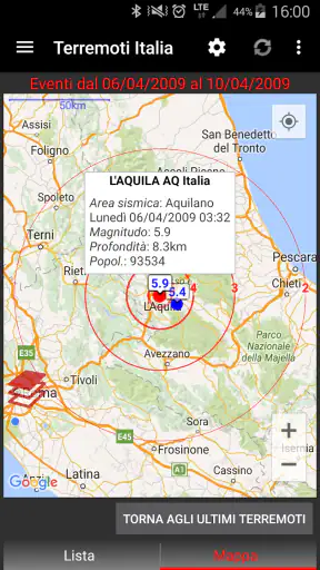 Terremoti Italia No Banner screenshot