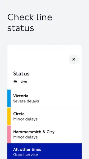 TfL Go: Plan, Pay, Travel screenshot