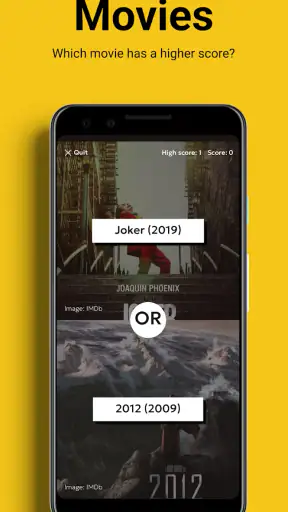 The Higher or Lower Game screenshot