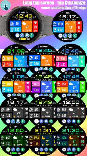 Tiles Window Watch Face NTV556 screenshot