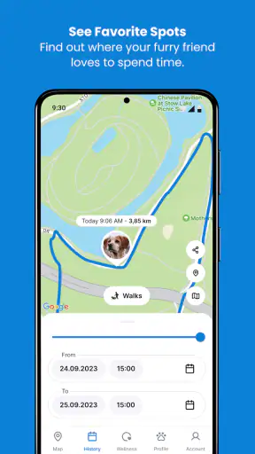 Tractive GPS voor kat en hond screenshot