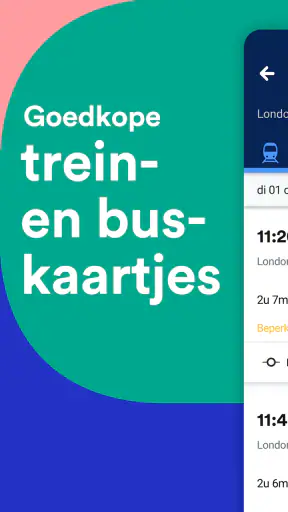 Trainline: Treinreizen Europa screenshot