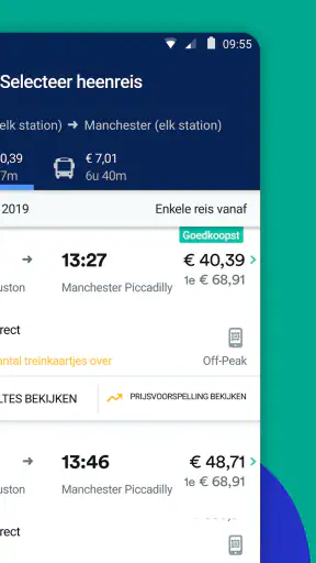 Trainline: Treinreizen Europa screenshot