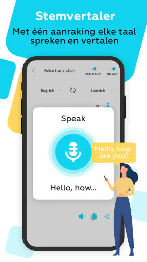 Translate voice: foto vertaler screenshot