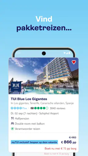 TUI Vakantie, Hotel & Reisapp screenshot