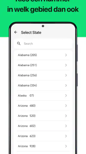 Tweede telefoonnummer krijgen screenshot