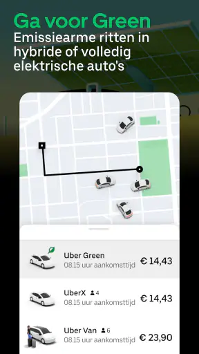 Uber - Vraag een rit aan screenshot