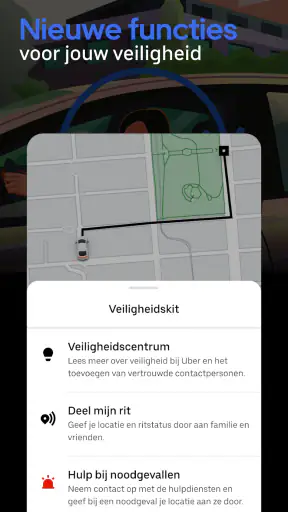 Uber - Vraag een rit aan screenshot