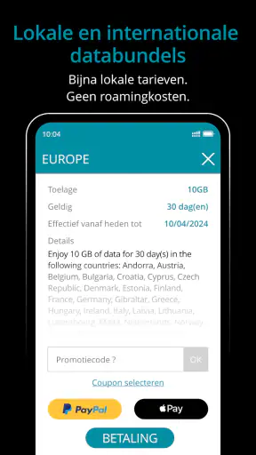 Ubigi: Reis-eSIM & dataplan screenshot