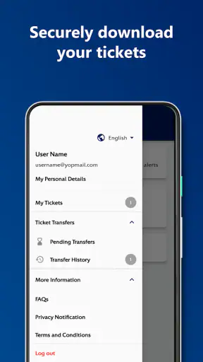 UEFA Mobile Tickets screenshot