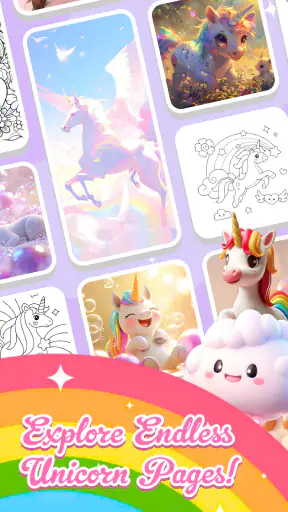 Unicorn Coloring Wonderland screenshot