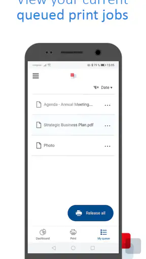 uniFLOW Online Print & Scan screenshot