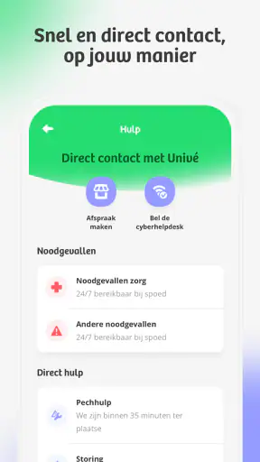 Univé screenshot