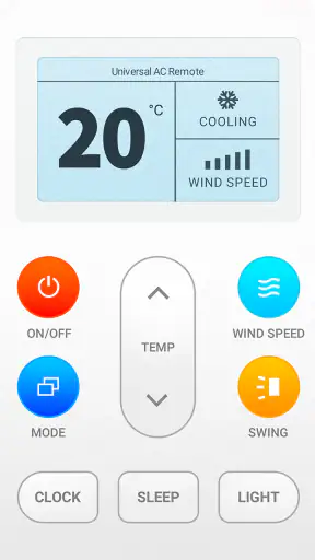 Universal AC-afstandsbediening screenshot