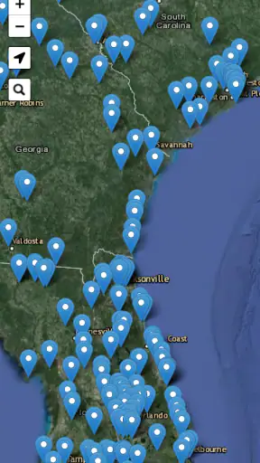 Urbexology.com - Urbex map screenshot