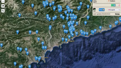 Urbexology.com - Urbex map screenshot