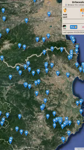 Urbexology.com - Urbex map screenshot