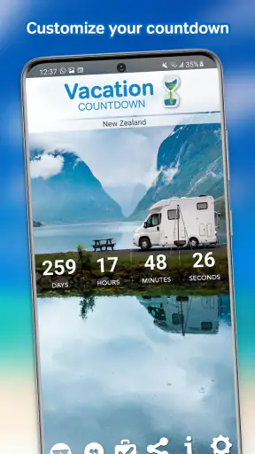 Vakantie Countdown App screenshot