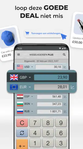 Valuta omrekenen - wisselkoers screenshot