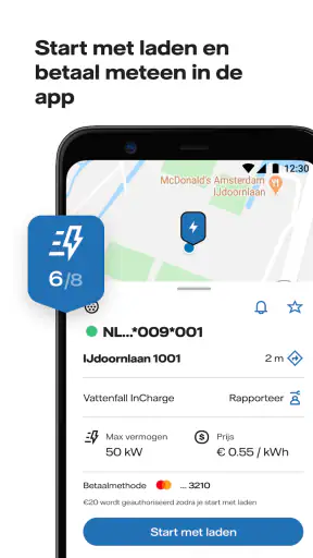 Vattenfall InCharge screenshot
