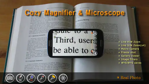 Vergrootglas & Microscoop + screenshot