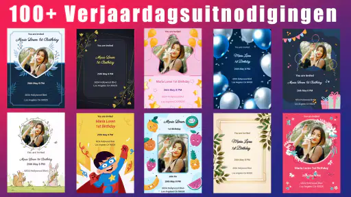 Verjaardag Uitnodigingskaart screenshot